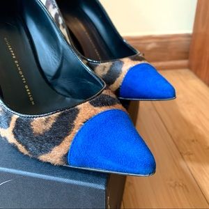 🐆Giuseppe Zanotti Calf Hair Pumps Leopard Sz 8.5
